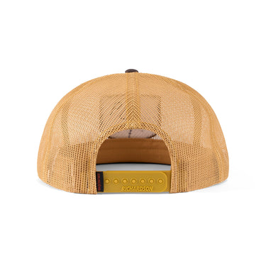 TROUT PATCH MESH TRUCKER WHISKEY/DARK BROWN