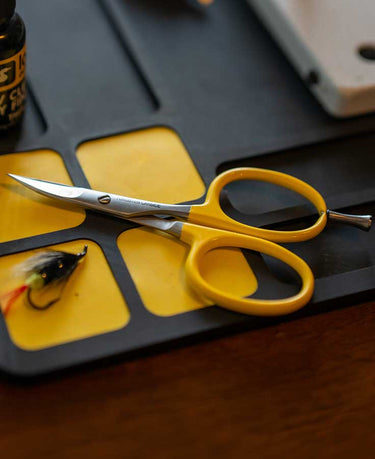 TUNGSEN CARBIDE CURVED ALL PURPOSE SCISSORS WITH PRECISION PEG