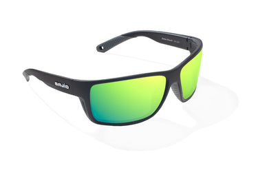 Bajio BALES BEACH - Black Matte/Green Mirror - Glass