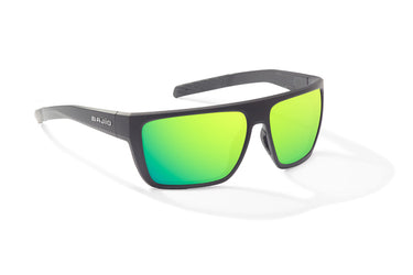 Bajio ZAPATA - Black Matte/Green Mirror - Glass