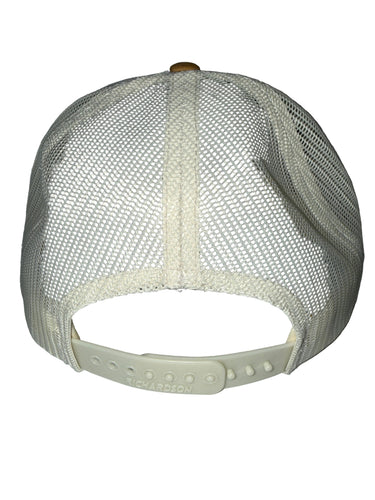 THE STONEFLY FLY SHOP MONTANA PATCH HAT - HEATHER GREY/BIRCH/AMBER GOLD MD/LG 112