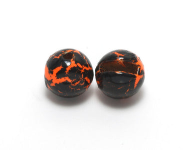 CRACKLE SLOTTED TUNGSTEN BEADS