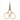 ALL PURPOSE RAZOR SCISSOR, 4", ADJUSTABLE TENSION, GOLD LOOPS, STRAIGHT, SERRATED