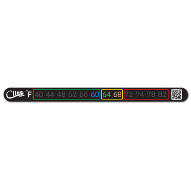 Temperature Tape - Stick On Water Thermometer - Farhenheit