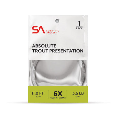 ABSOLUTE TROUT PRESENTATION LEADER 11’ 1-PACK
