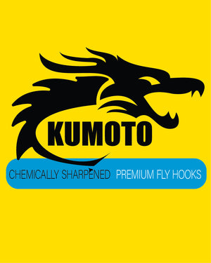 KUMOTO Straight Eye Dry Fly Hook K3100 50 Pack