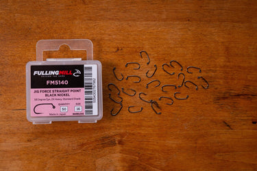 JIG FORCE STRAIGHT POINT BLACK NICKEL BARBLESS